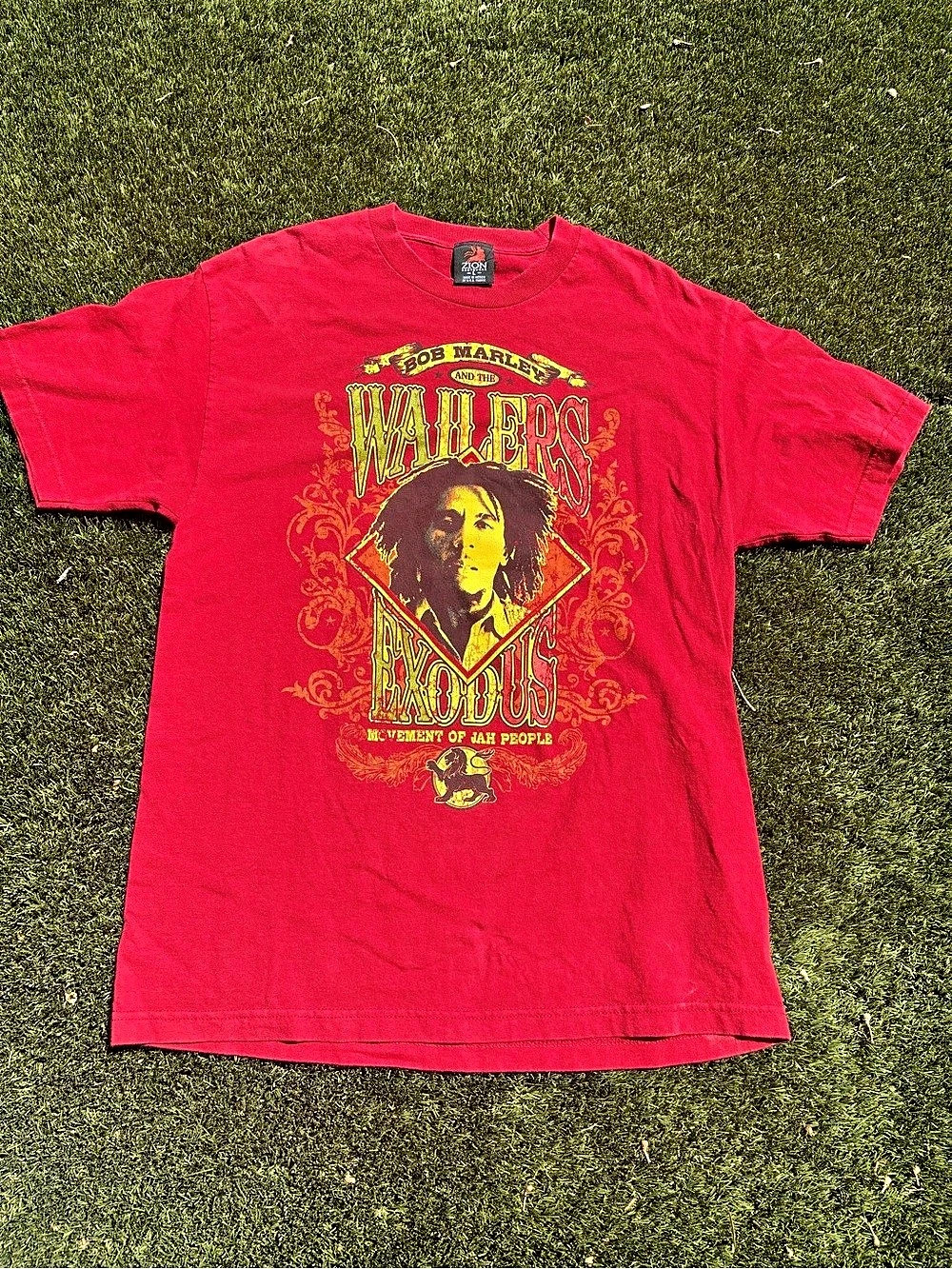 Red Graphic Bob Marley T-Shirt